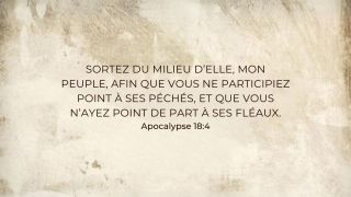 Sortez du milieu d’elle, mon peuple