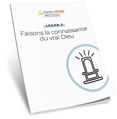 Cours de Bible - Leçon 3