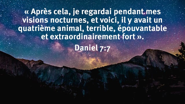 Daniel 7 : quatre animaux et une petite corne